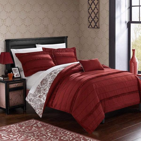 chic home Eliza 4 Piece Floral Duvet Cover Set