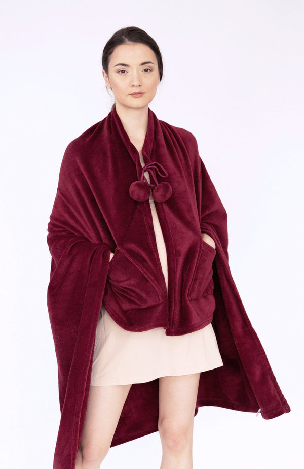 chic home Elke Plush Faux Fur Fleece Wrap