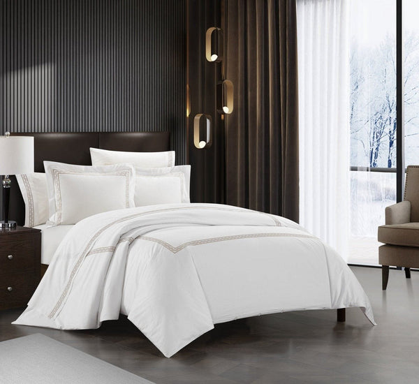 Chic Home Ella 3 Piece Cotton Duvet Cover Set