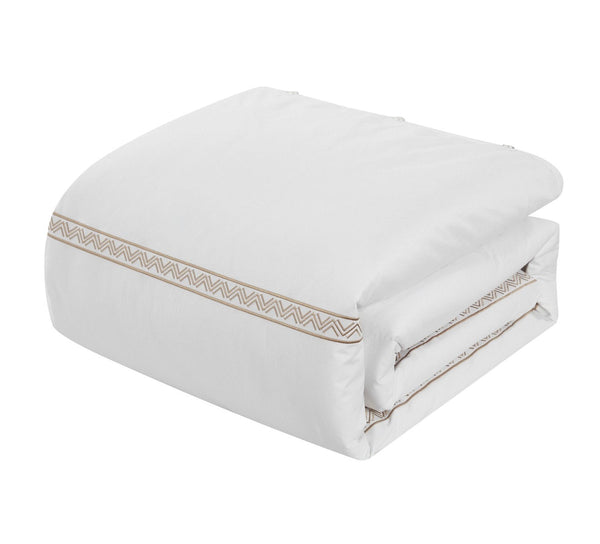 Chic Home Ella 3 Piece Cotton Duvet Cover Set