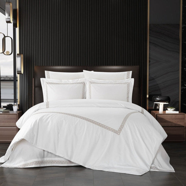 chic home Ella 3 Piece Cotton Duvet Cover Set