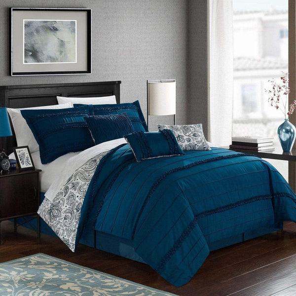 Chic Home Elle 7 Piece Reversible Comforter Set
