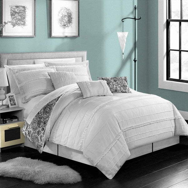 chic home Elle 7 Piece Reversible Comforter Set