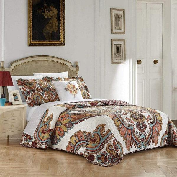 chic home Ember 4 Piece Cotton Quilt Set