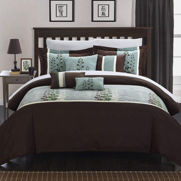 Chic Home Evan 12 Piece Floral Comforter Set