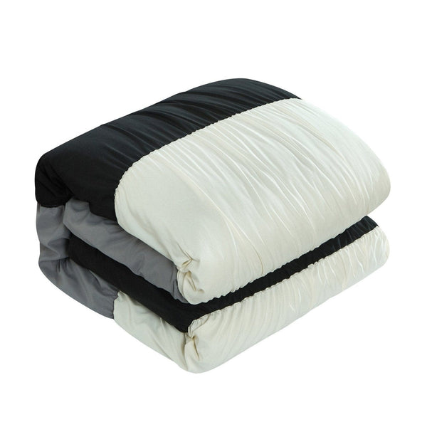 Chic Home Fay 9 Piece Color Block Comforter Set