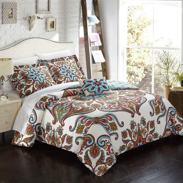 chic home Feinch 4 Piece Boho Duvet Cover Set