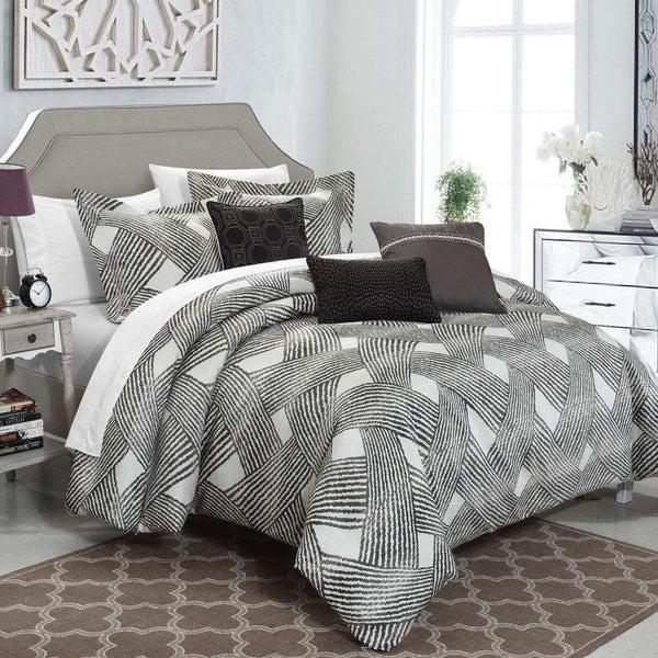 chic home Fiorella 6 Piece Jacquard Comforter Set