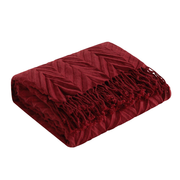 Chic Home Foremost Ruched Throw Blanket