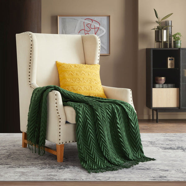 Chic Home Foremost Ruched Throw Blanket