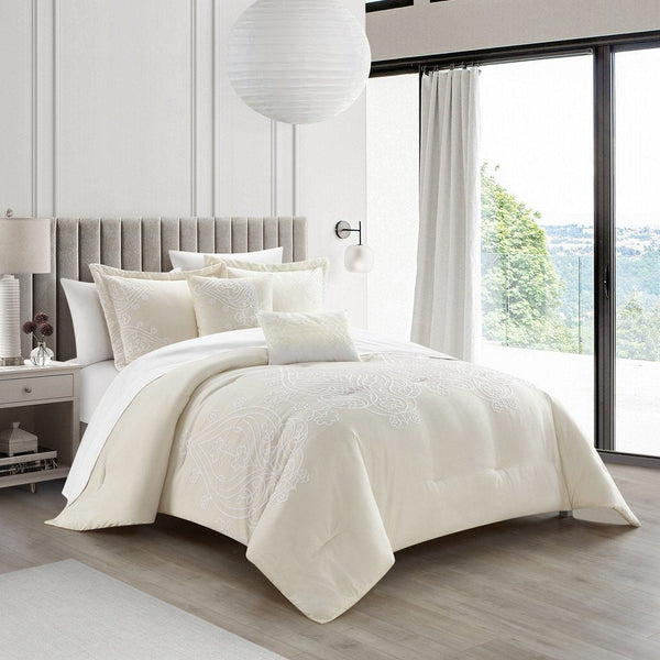 Chic Home Gigi 5 Piece Embroidered Comforter Set