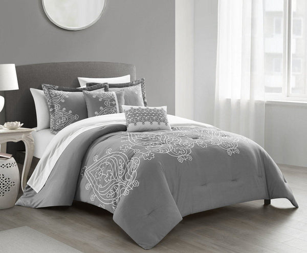Chic Home Gigi 9 Piece Embroidered Comforter Set