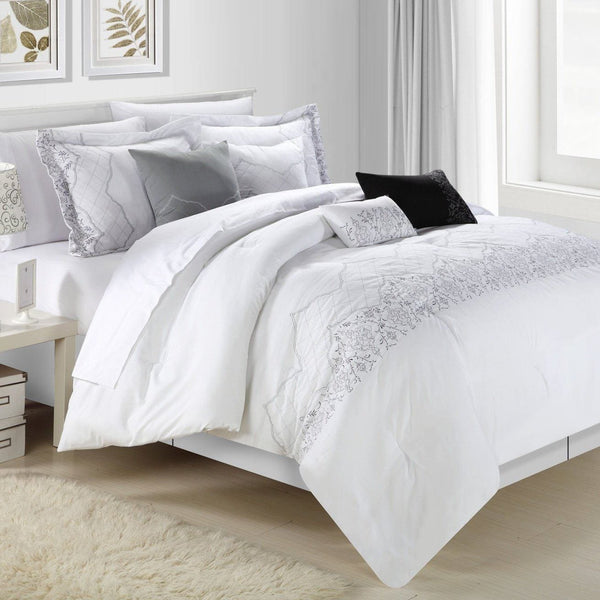 Chic Home Grace 12 Piece Embroidered Comforter Set