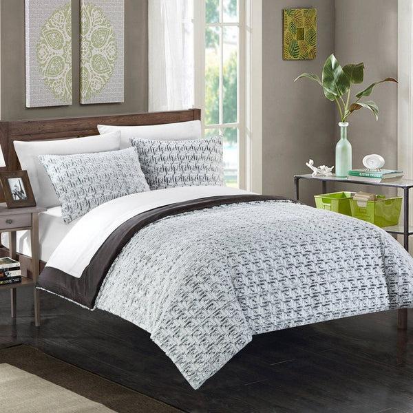 Chic Home Greece 3 Piece Faux Fur Comforter Set