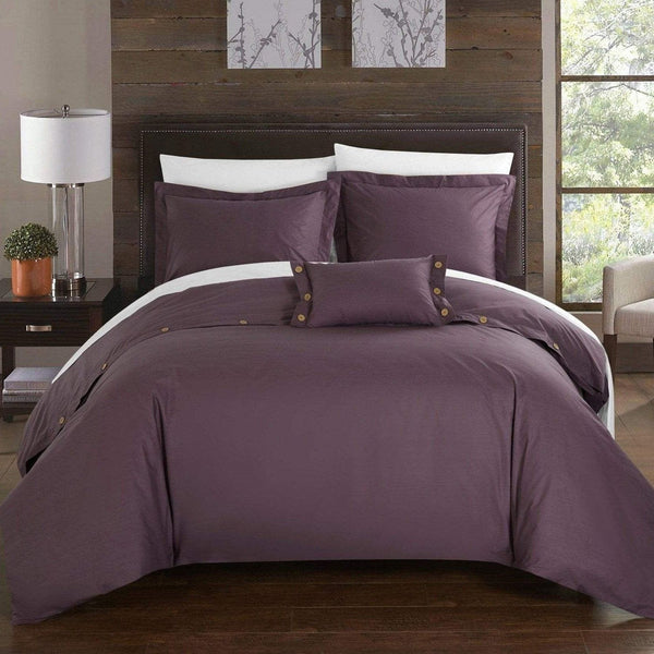 Chic Home Hartford 8 Piece Cotton Duvet Cover Set