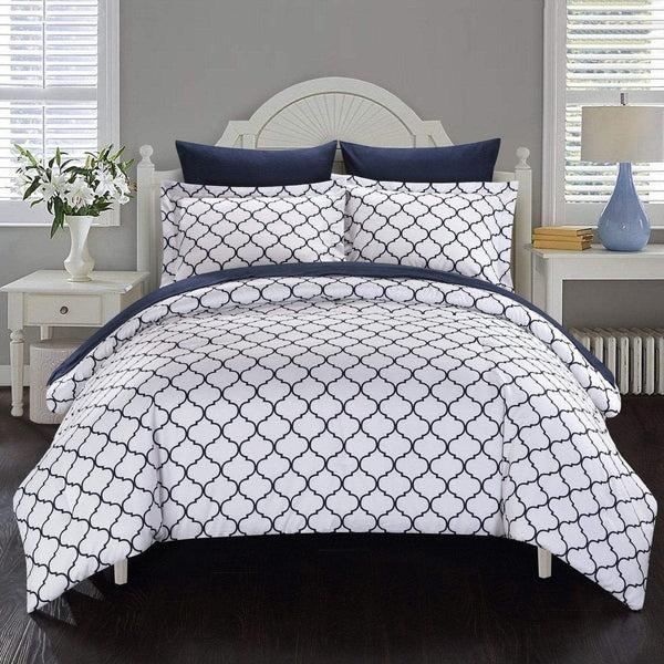 chic home Heather 7 Piece Reversible Comforter Set