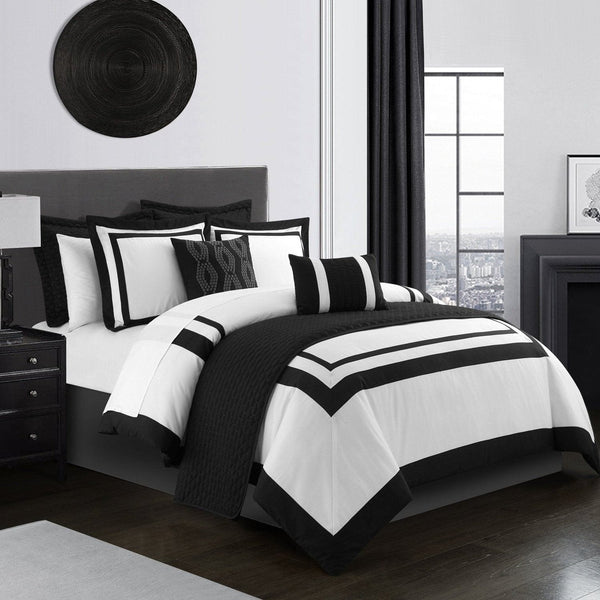 Chic Home Hortense 8 Piece Comforter And Quilt Set