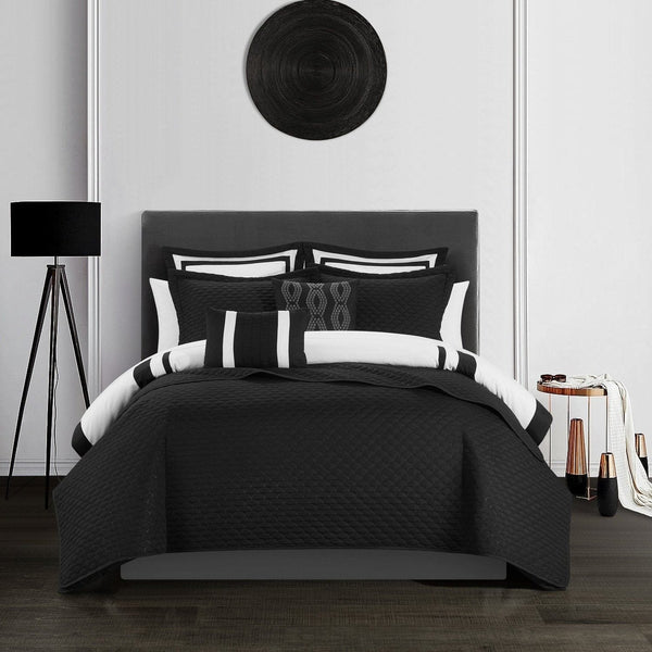 Chic Home Hortense 8 Piece Comforter And Quilt Set