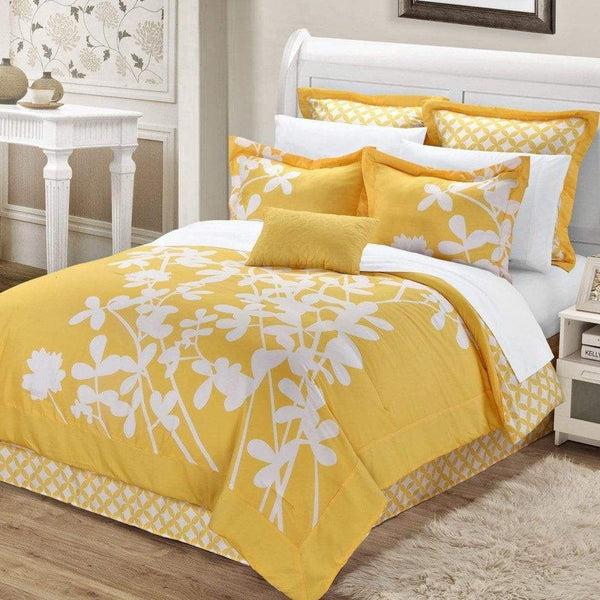 Chic Home Iris 7 Piece Floral Comforter Set