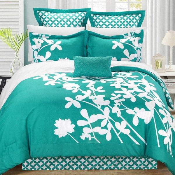 Chic Home Iris 7 Piece Floral Comforter Set