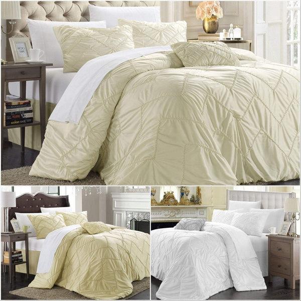 chic home Isabella 5 Piece Stitched Comforter Set