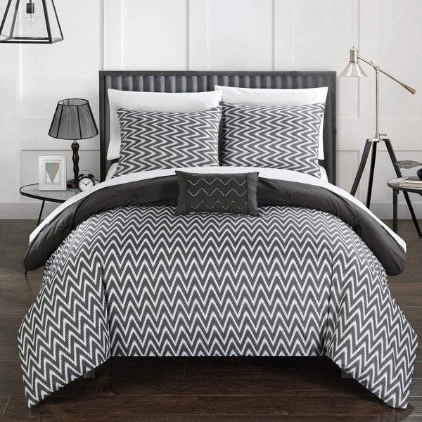 Chic Home Jacky 4 Piece Reversible Comforter Set