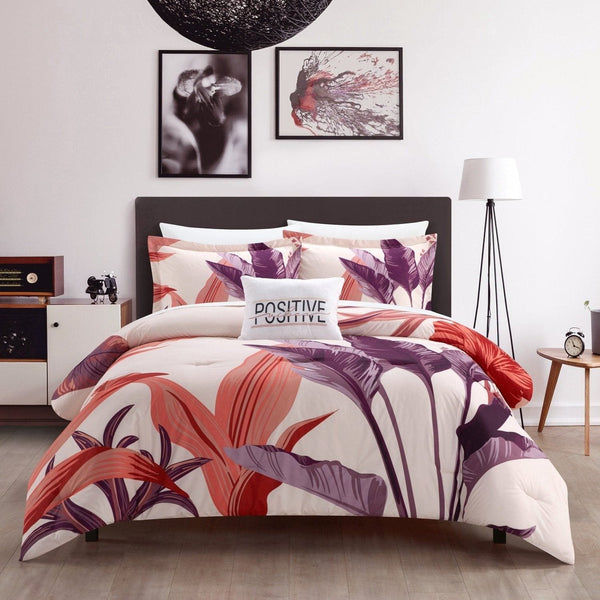 chic home Jezebel 4 Piece Floral Comforter Set