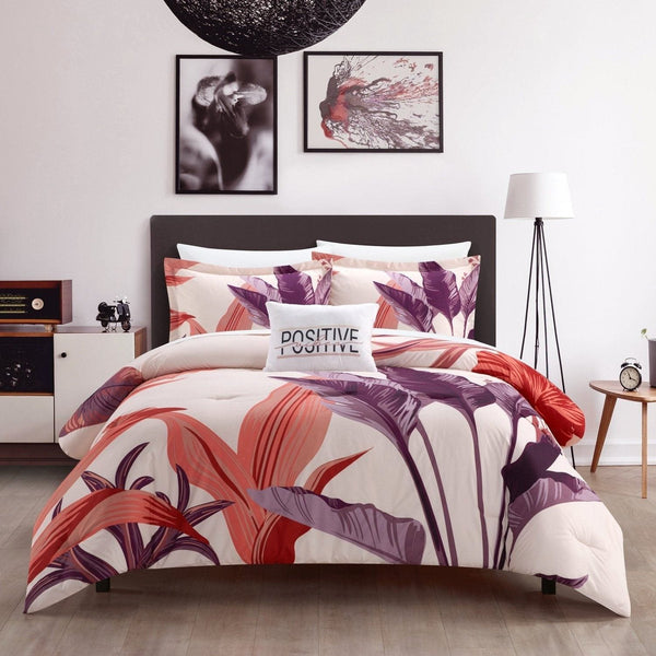 chic home Jezebel 8 Piece Floral Comforter Set