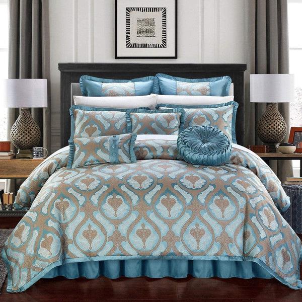 chic home Jodamo 13 Piece Jacquard Comforter Set