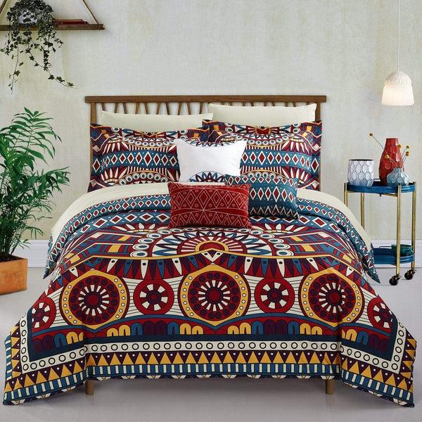 chic home Johannesburg 10 Piece Boho Comforter Set