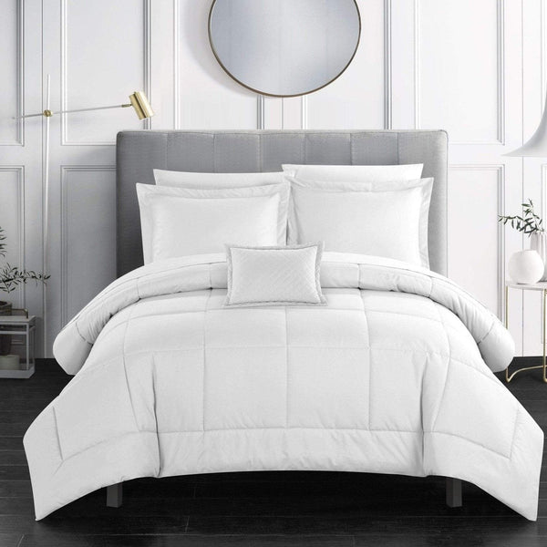 chic home Jordyn 8 Piece Stitched Comforter Set
