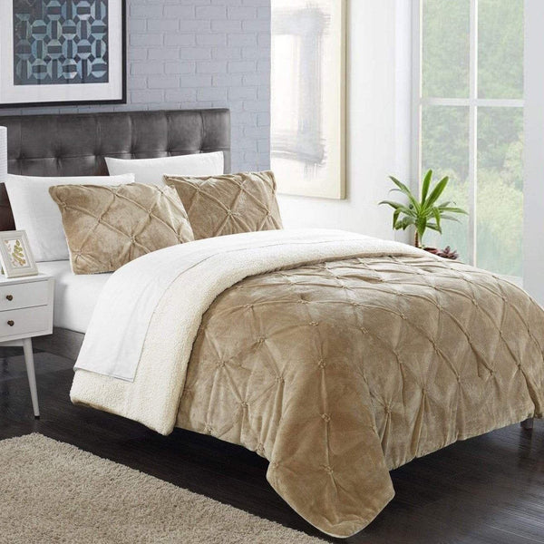 Chic Home Josepha 3 Piece Sherpa Comforter Set