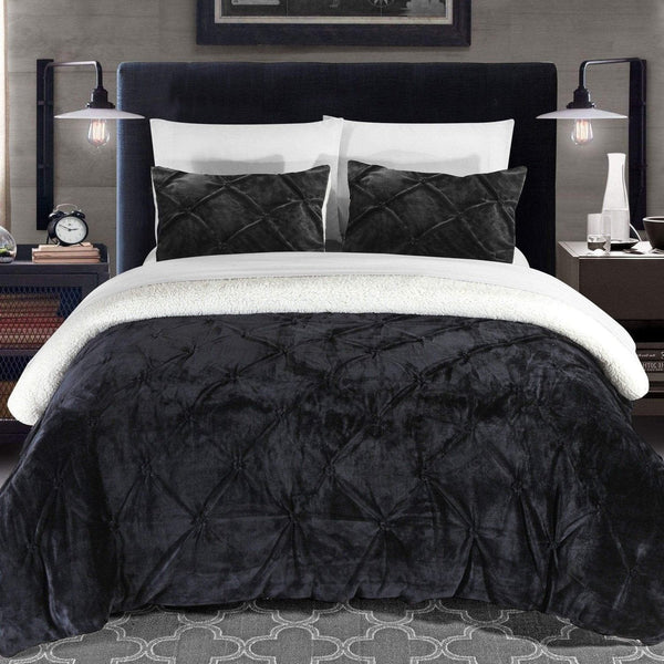Chic Home Josepha 3 Piece Sherpa Comforter Set
