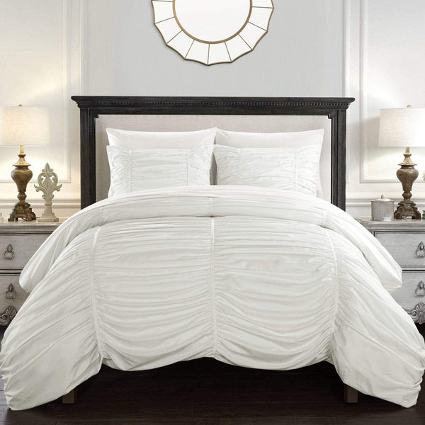 chic home Kaiah 7 Piece Striped Comforter Set