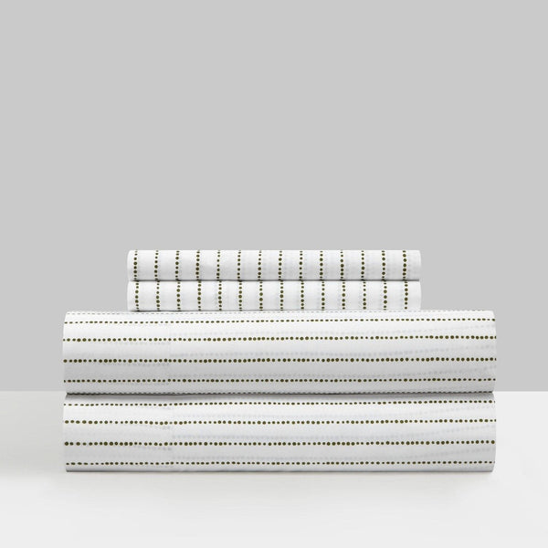 Chic Home Kailey 4 Piece Dot Striped Sheet Set