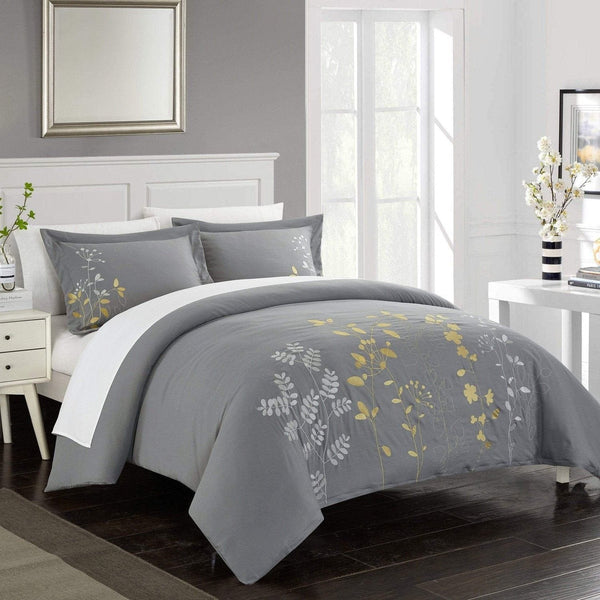 Chic Home Kaylee 3 Piece Floral Duvet Cover Set