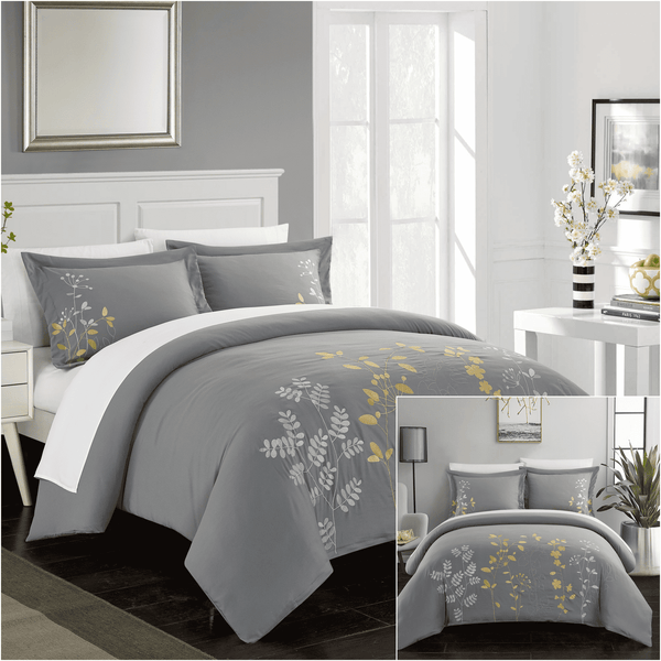 chic home Kaylee 3 Piece Floral Duvet Cover Set
