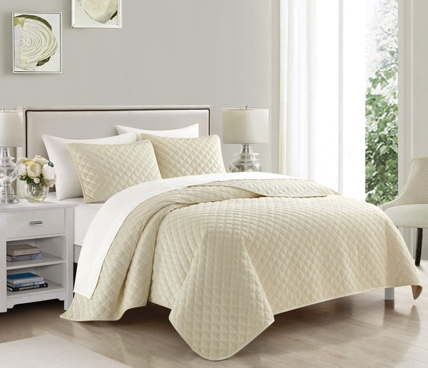 Chic Home Kehlani 3 Piece Dutch Velvet Quilt Set