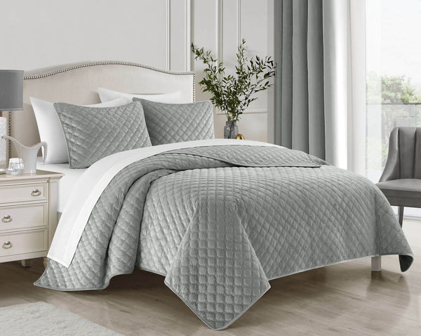 Chic Home Kehlani 7 Piece Dutch Velvet Quilt Set