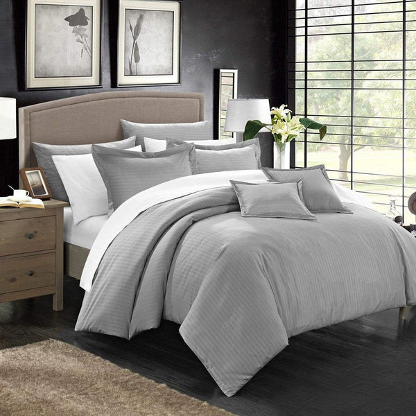 chic home Khaya 7 Piece Jacquard Comforter Set
