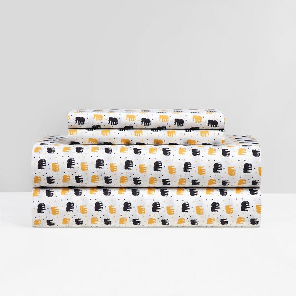 Chic Home Laroi 4 Piece Elephant Print Sheet Set