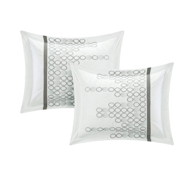 Chic Home Lauren 8 Piece Embroidered Comforter Set