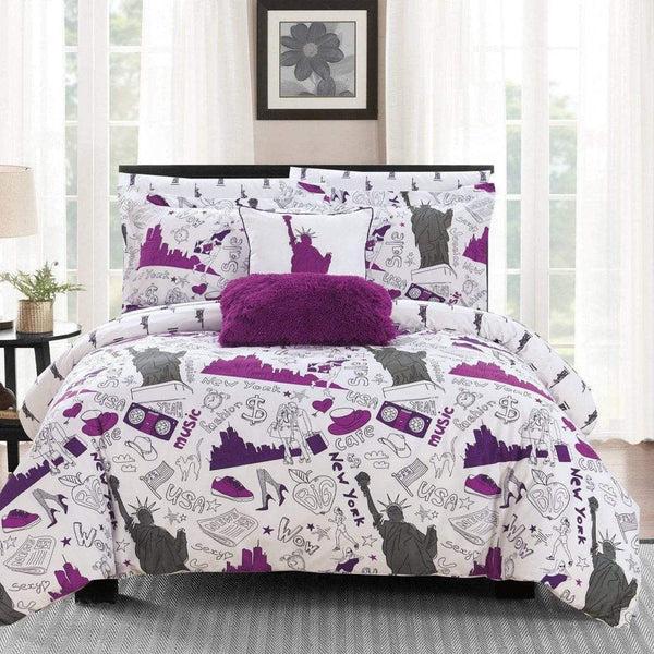 chic home Liberty 9 Piece Reversible Comforter Set