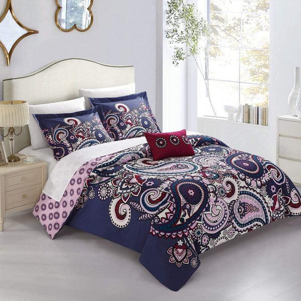 chic home Lively 8 Piece Boho Duvet Cover Set