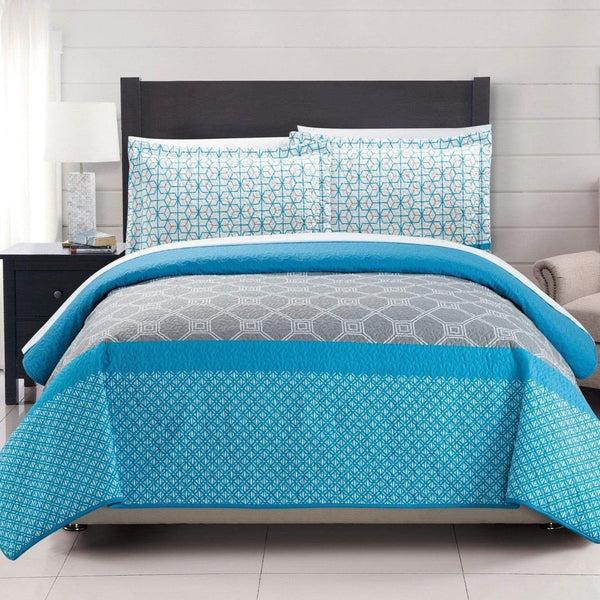 Chic Home Lori 3 Piece Reversible Quilt Set
