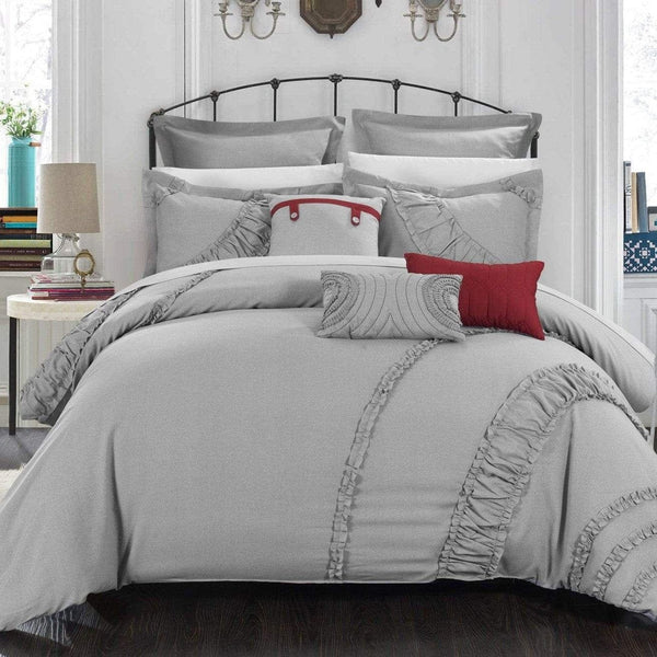 Chic Home Lunar 12 Piece Faux Linen Comforter Set