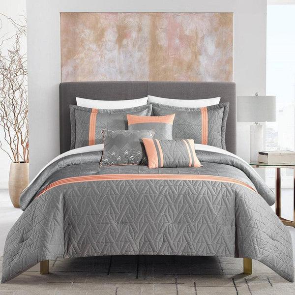 chic home Macie 10 Piece Jacquard Comforter Set