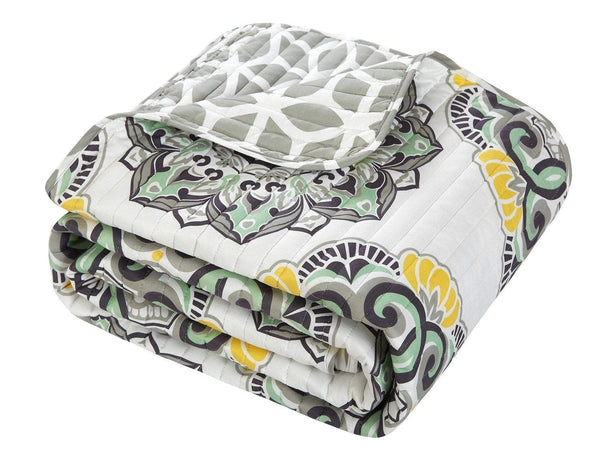 Chic Home Madrid 4 Piece Boho Medallion Quilt Set