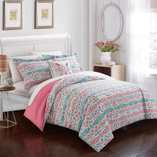 Chic Home Malina 4 Piece Striped Duvet Cover Set