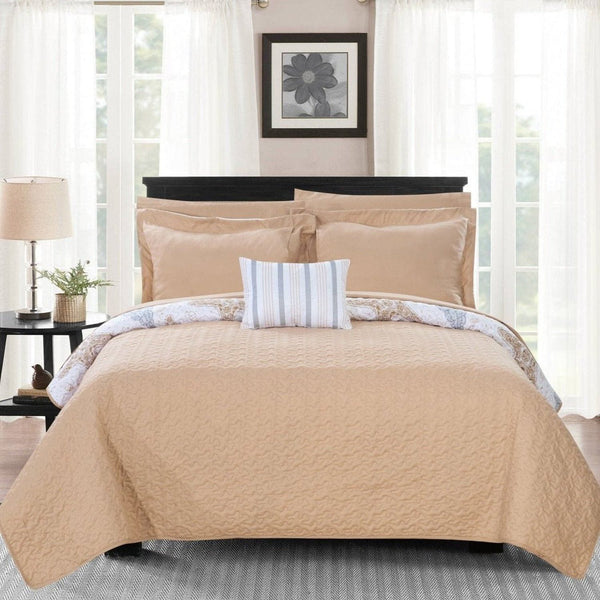 Chic Home Maritime 4 Piece Reversible Quilt Set